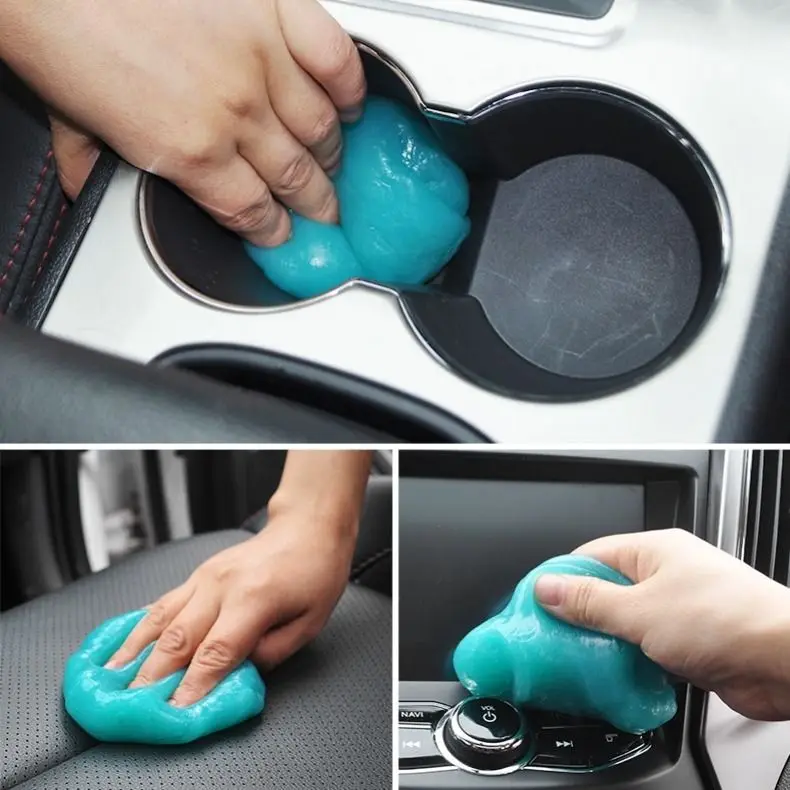 Car cleaning soft plastic interior supplies agent cleaning cleaning artifact household dust removal car dust suction sticky dust