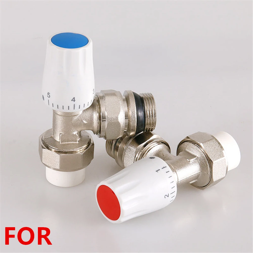 New  PPR20 Manual Temperature Control Valve Surface Mounted Radiator Home Heating Valve Switch Valve 4 Points 6 Points