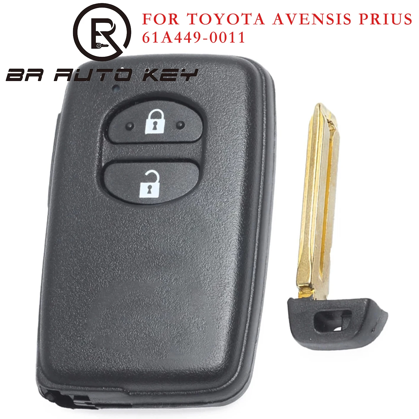 Remote Smart Keyless Go Entry Proximity Key For Toyota Avensis Prius 2010-2013 2 Buttons 434MHZ ID4D 61A449-0011 P/N：89904-0F010