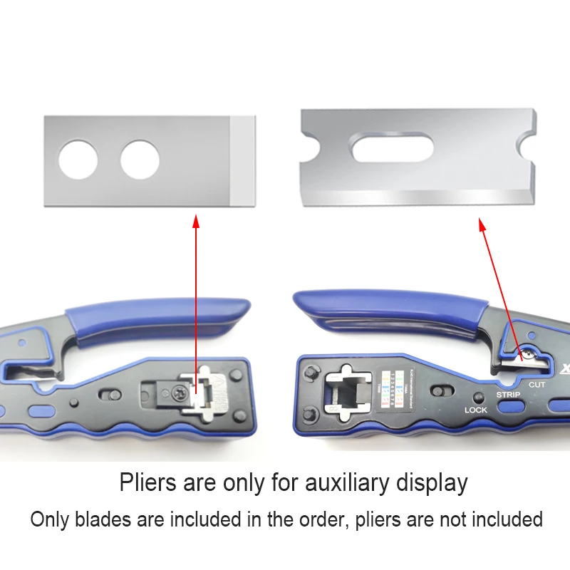 Imagem -02 - Xintylink-high-velocidade Steel Cabo Stripper Cutter Lâminas Sobressalentes Substituição Alicate Rj45 Crimper Decapagem Ferramentas de Corte