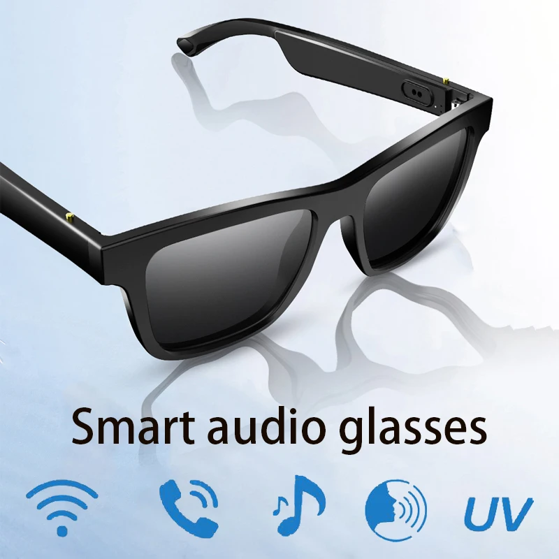 Smart Audio Glasses Wireless Bluetooth Headphones Sports Hands-Free Call Stereo Sunglasses With Microphone UVA/UVB Protection