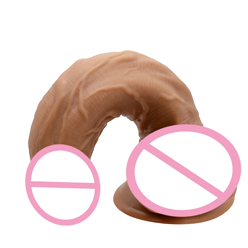 Moonuo Female Masturbator Asia Three Generations Healthy Soft Glue Huge Realistic Dildo Suction Cup For Women Big Dick Sex Toys