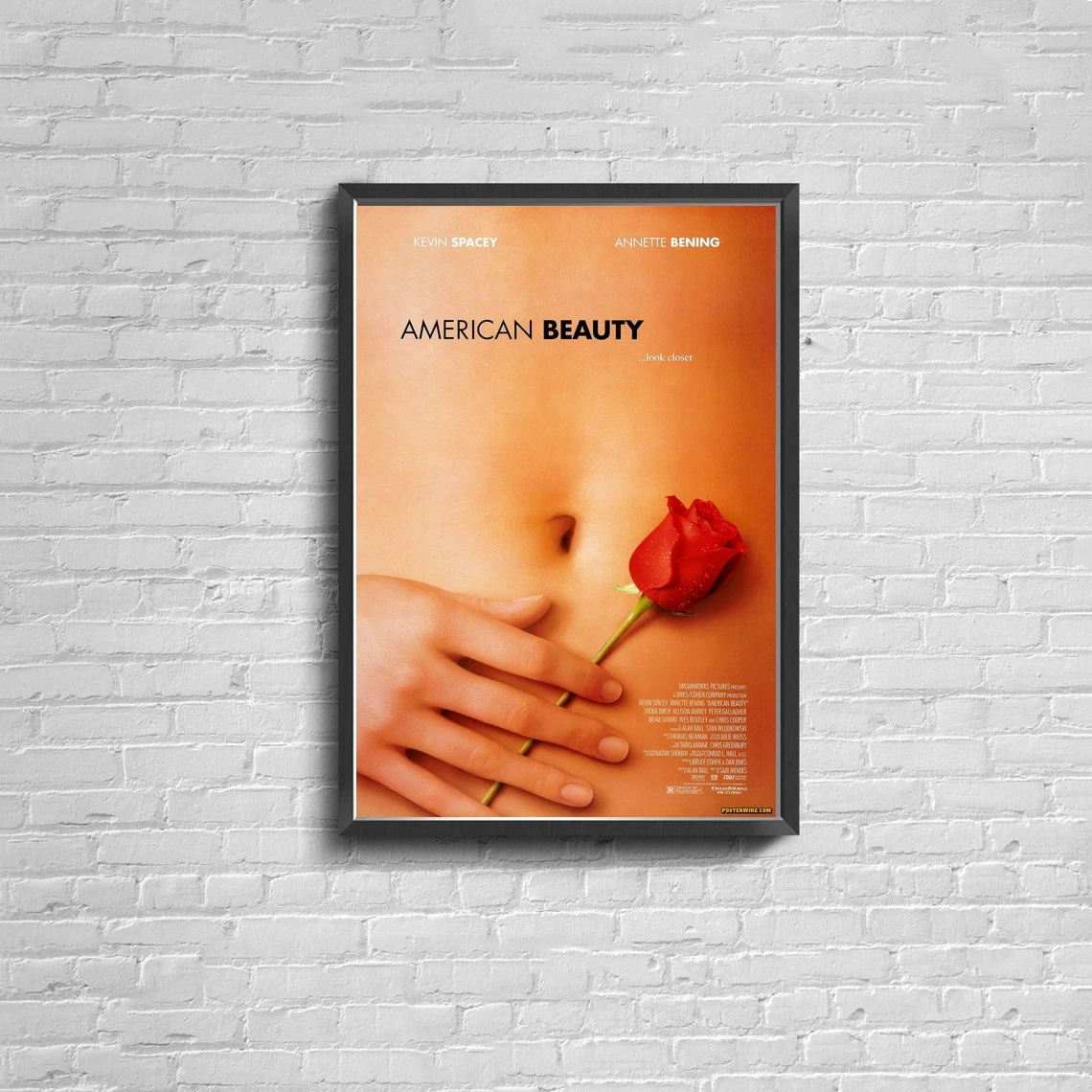 Постер из американского фильма «Красавица» (1999), Брезентовая печать, фотография интерьера (без рамки)