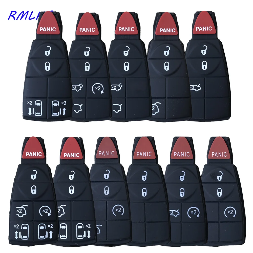 

New Smart Remote Key Case Rubber Pad Rubber Pad Replacement For Chrysler For Dodge For Jeep