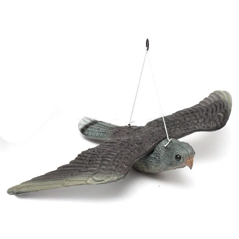 1PC Realistic Flying Bird Hawk Pigeon Decoy Pest Control Garden Scarer Scarecrow Ornament