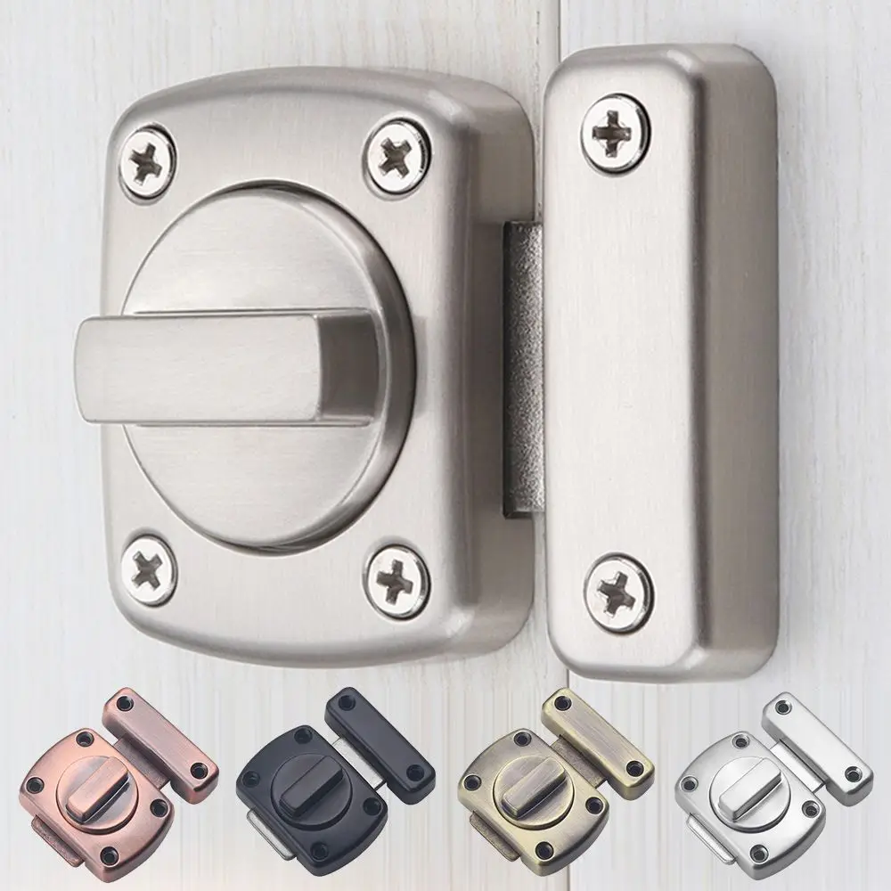 Universal Cabinet Door Privacy Latch Furniture Door Bolts Sliding Door Lock Bolts Security Sliding Zinc Alloy Lock Gate Latch