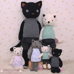 Lovely Le Sucre Cat Prince Kitten Spots Stripe T-shirt Doll Cute Animal Soft Stuffed Plush Toy Girl Boy Birthday Christmas Gift
