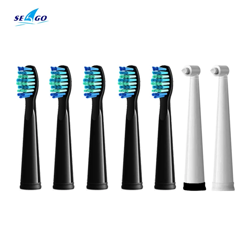 Seago Sonic Electric Toothbrush Heads Replacement 8 Heads Sets For SG-507B/908/909/917/610/659/719/910/575/551/E9