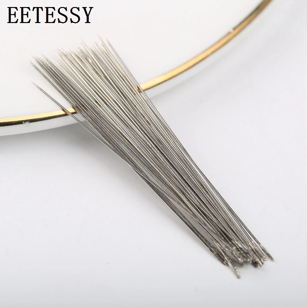 50pcs/lot Various Lengths Of Metal Beading Needles For Jewelry Making Tools Threading Cord Handmade Tool