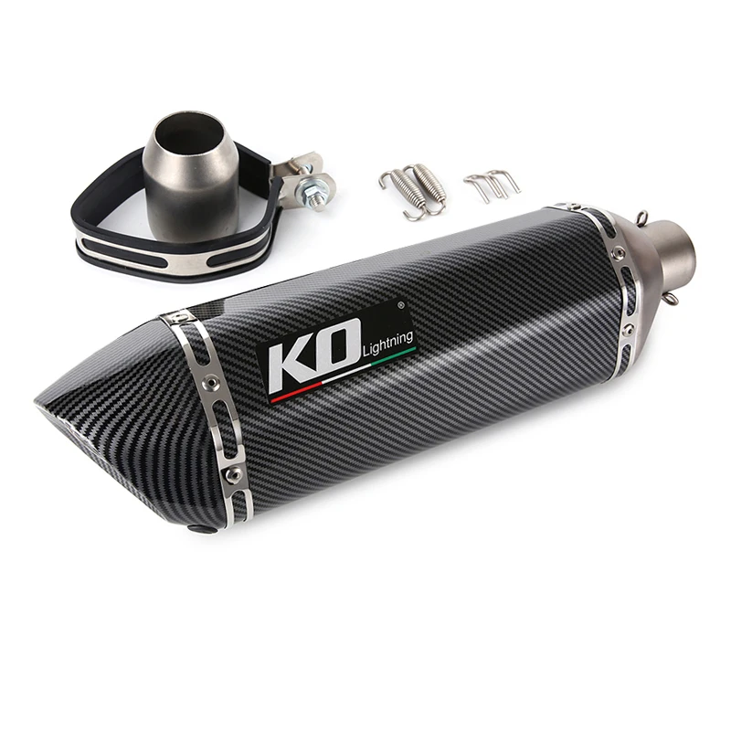 310 370 470 570 MM Silencer Motorcycle 51MM Exhaust Muffler Pipe Stainless Steel Tail Escape Removable DB Killer ATV Dirt Bike