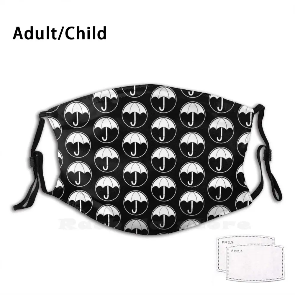 The Umbrella Academy Logo Adult Kids Anti Dust Filter Diy Mask The Umbrella Academy Tua Umbrella Academy Umbrella Academy Ellen