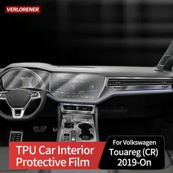 Self Healing Car Interior Central Console Gear Dashboard TPU Paint Protective Film For Volkswagen VW Touareg 3 CR 2019 2020 2021
