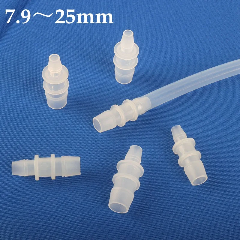 5~100pcs 7.9~25mm PP Plastic Unequal diameter Connector Aquarium Tank Adapter Water Pipe Fittings Air Pump Hose Pagoda Joints