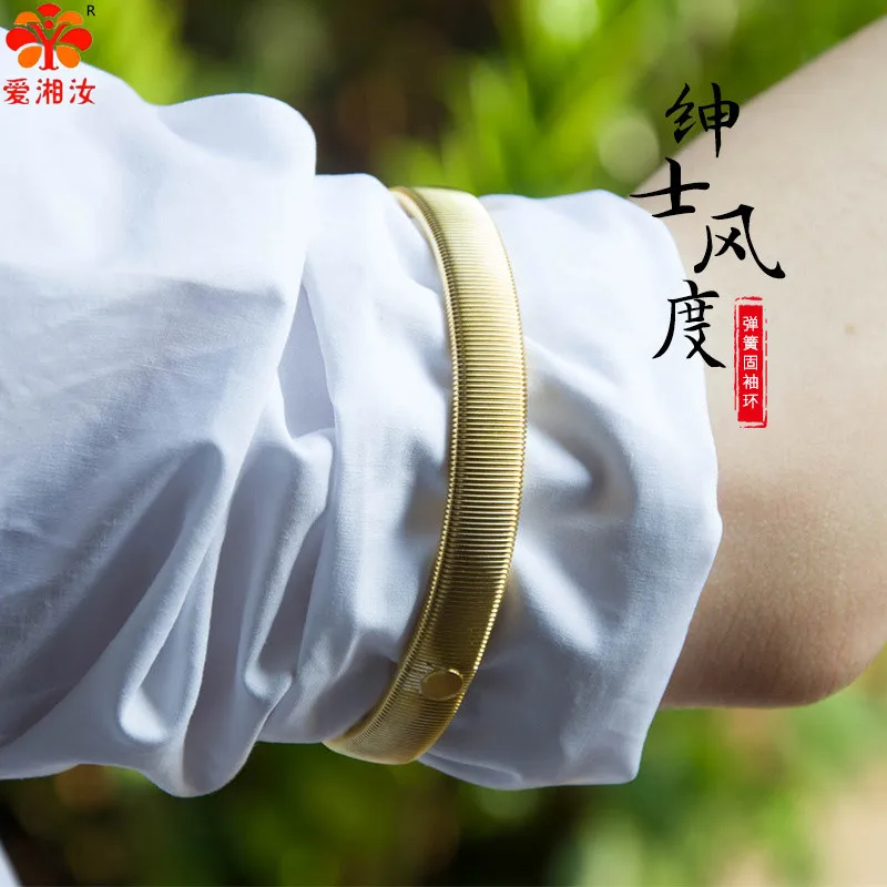 Aixiangru شريط مرن للنادل المعادن الربيع الذراع كم حامل الفرنسية شارة زخارف للحانات كوكتيل اكسسوارات 1 قطعة