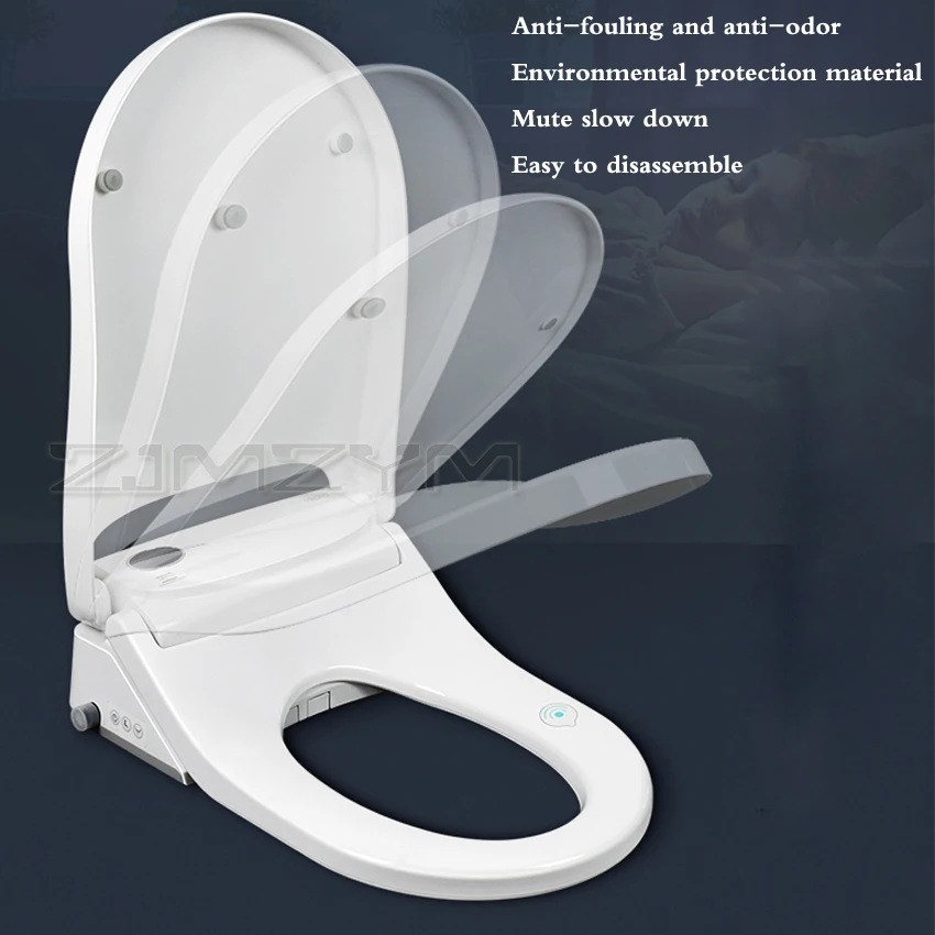 

Auto Open Smart Toilet Seat intelligent Toilet Electric Bidet Cover Led Light Mute slow down Wc lid AC220V/50Hz U-Shape