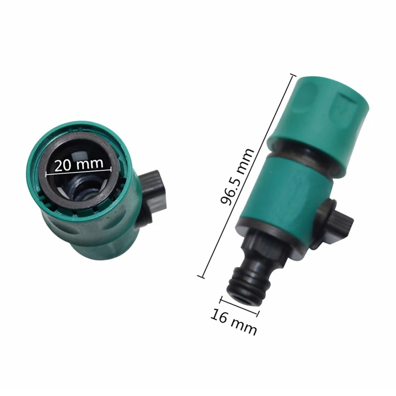 

Plastic Valve with Quick Connector Agriculture Garden Watering Prolong Hose Irrigation Pipe Fittings Hose Adapter Switch 1 Pc