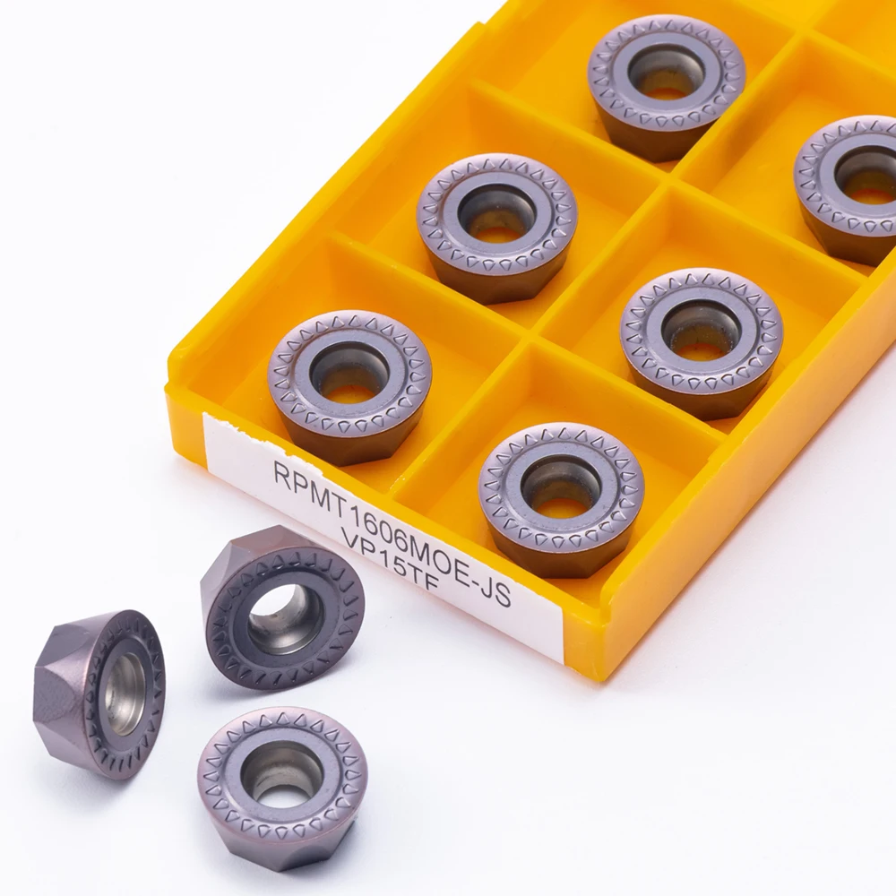 Imagem -02 - Interna de Metal Aço Steeless Ferramenta de Torneamento Rpmt Carboneto de 1606 Transformando Ferramenta de Inserção 10 Pcs Alta Qualidade Rpmt1606 mo js Vp15tf