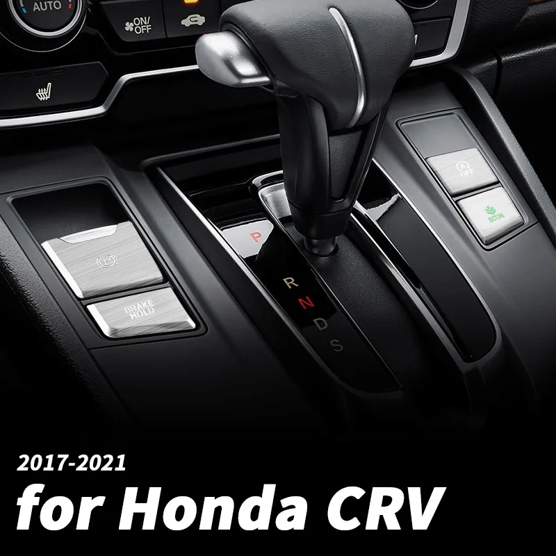 Botão de engrenagem do carro patchCentral controle engrenagem decoração adesivos Modificação acessórios Para Honda CRV CR-V 2017 2018 2019 2020