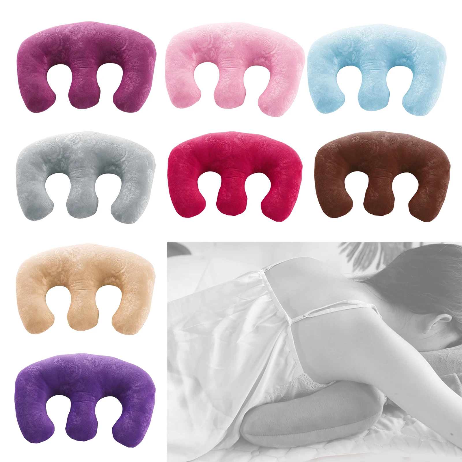 Almohadillas de almohada de pecho desmontables suaves para SPA, salón de belleza, relajante, uso doméstico, cojín de masaje de soporte para el