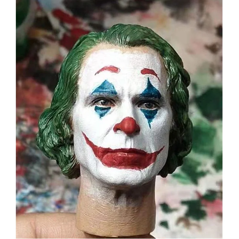 

1/6 Scale Head Sculpt Joker Joaquin Phoenix Clown Prequel Makeup Edition Head Carving For 12" Action Figure Dolls