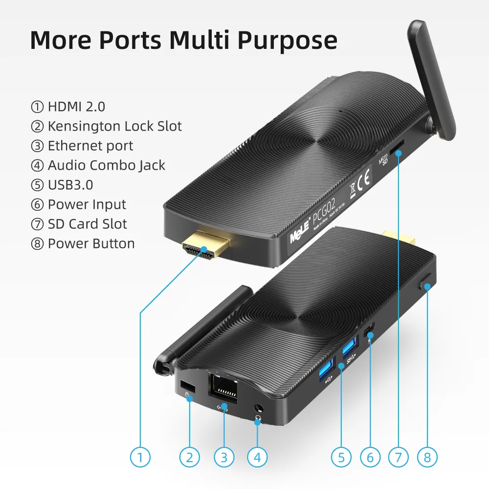 Intel Celeron J4125 Quad Core Fanless Mini PC 8GB DDR4 128GB Windows 11 Pro Gamer Small Desktop Computer Support Linux, Ubuntu