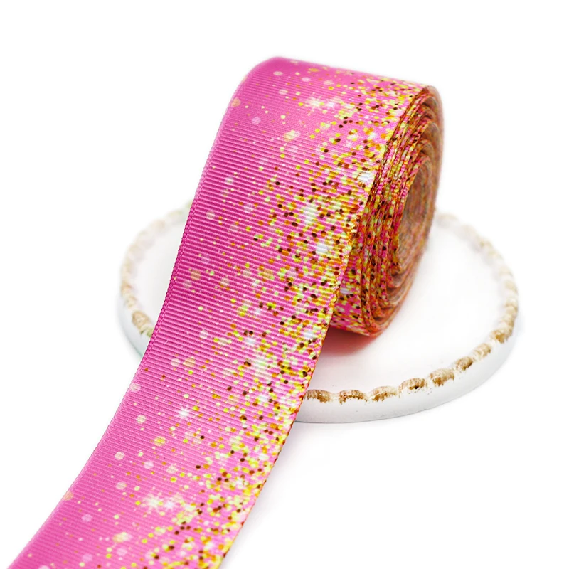 10 Yards 1,5 Zoll 38 mm Regenbogenfarben bedruckte Ripsbänder für Haarschleifen, DIY-Bastelmaterial Y2020110401 – Detail 5