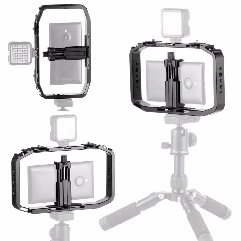 Handheld Griff Stabilisator Living Vlog Kamera Käfig Telefon Video Rig Halterung für Dji Osmo Action/Yi/Eken für Gopro 13 12 Filmemachen – Detail 29