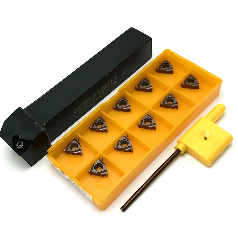 SER1010H11 SER1212H11 SER1616H1 External Thread Holder For carbide inserts turning tool MMT 11ER Cutting tool CNC turning insert