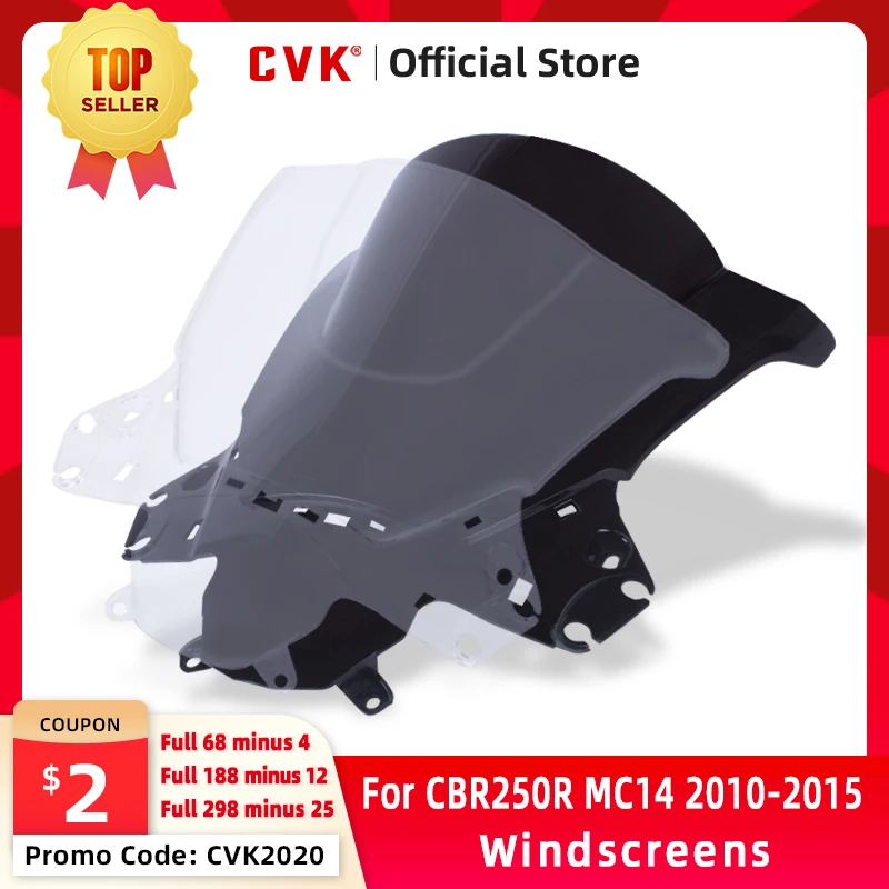 

CVK Windshield Spoiler Windscreen Air Wind Deflector For HONDA CBR250R CBR250 CBR 250 R MC14 2010 2011 2012 2013 2014 2015