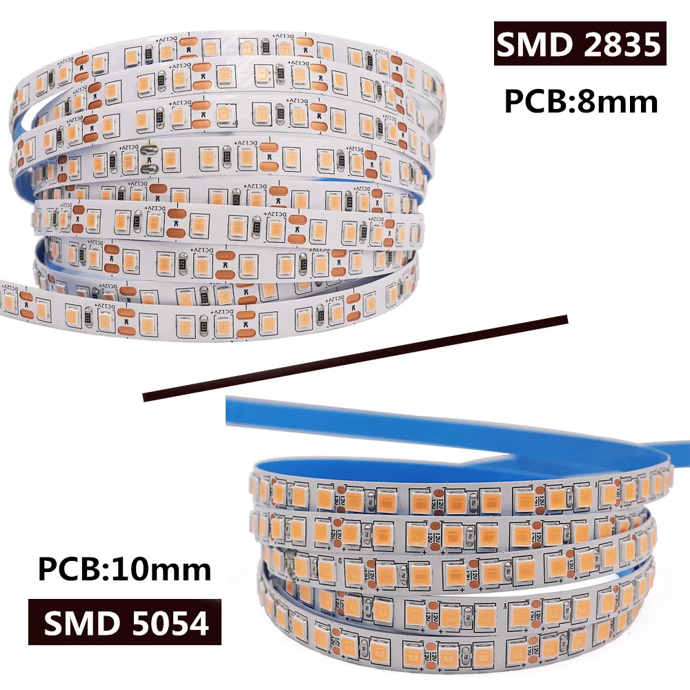 

DC 12V LED Strip Light 2835 5054 120LEDs/m Flexible Tape LED Light IP21 IP65 IP67 Waterproof Natural White/Ice Blue/Red 5M/Lot