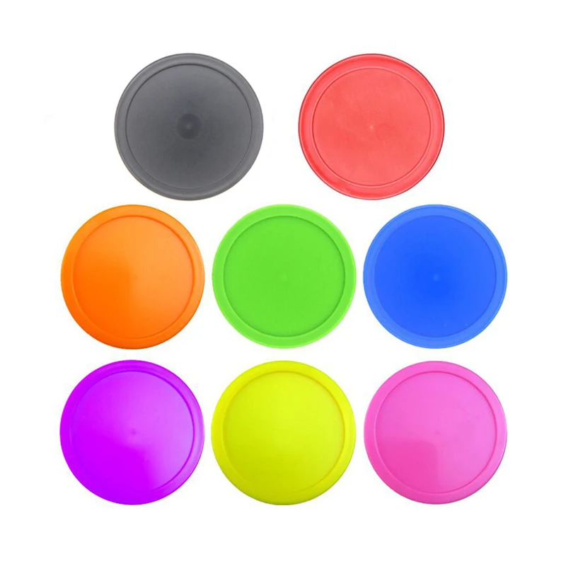 40Pieces 64mm Durable Plastic Air Hockey Pucks Entertainment Table Game Air Hockey Pucks Replacement Accessories