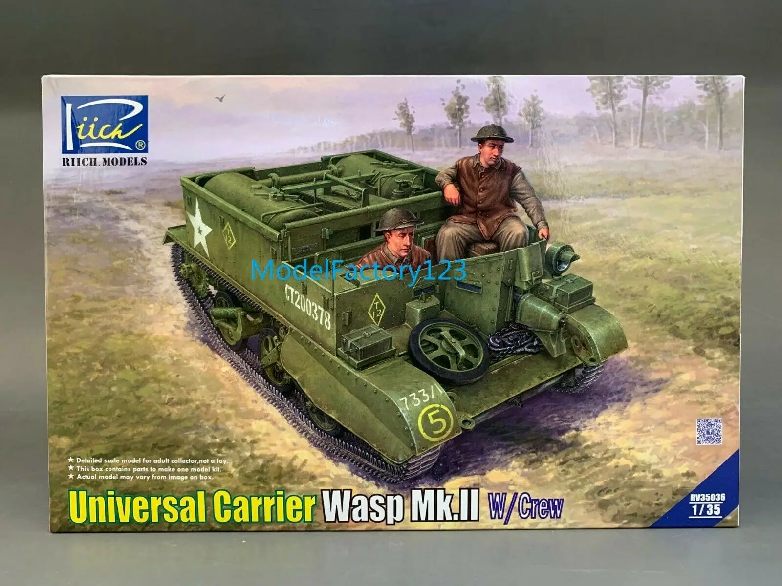 Riich Models RV35036 1/35 Universal Carrier Wasp Mk.ii with Crew