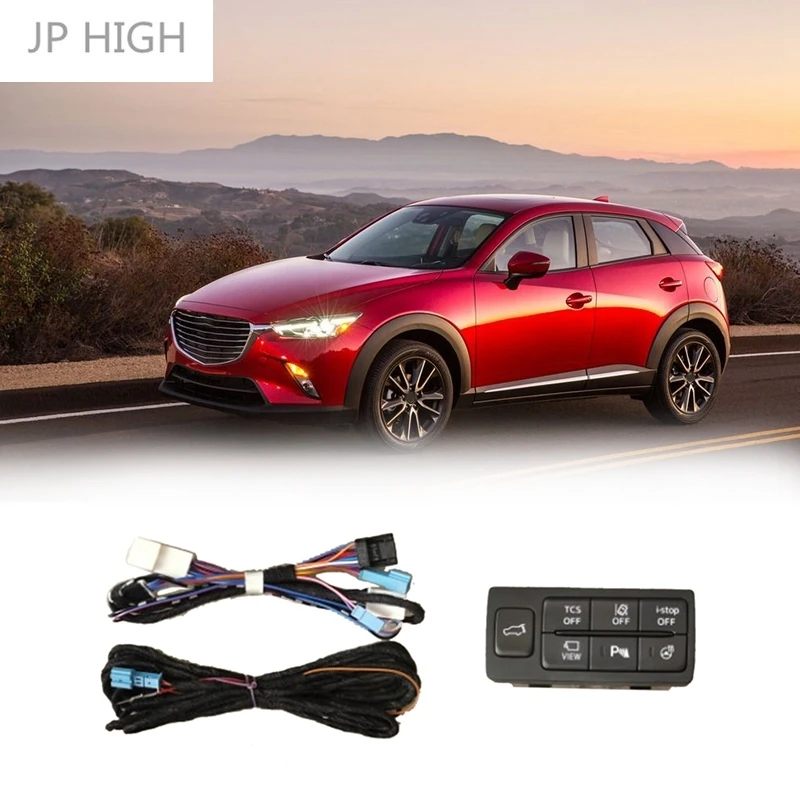 

Car Reversing-Radar Switch Rear Trunk Switch Lane Departure Warning Button for Mazda CX3 CX4 CX5 CX8 3 Axela 6 Atenza