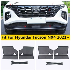 Rejilla frontal de malla para mampara de insectos, cubierta protectora de red para exteriores, accesorios para coche aptos para Hyundai Tucson NX4 2021 - 2023