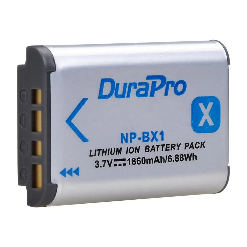 DuraPro 1860mAH NP-BX1 NPBX1 Battery+LED 3 Slots Charger For Sony ZV-1 FDR x3000 HDR as300 DSC rx100 iii DSC RX1 RX100iii