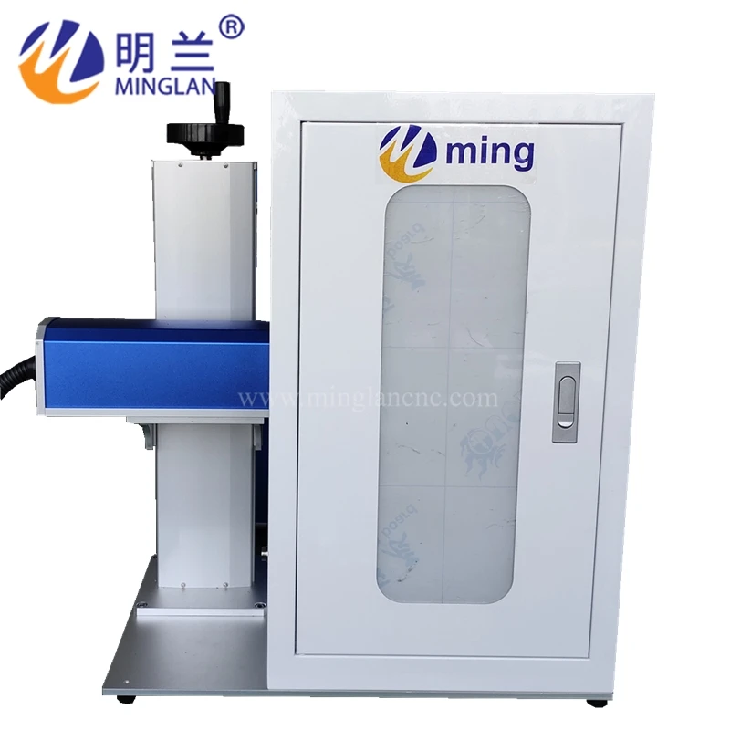 50W Encoused laser marking machine for mark metal materials