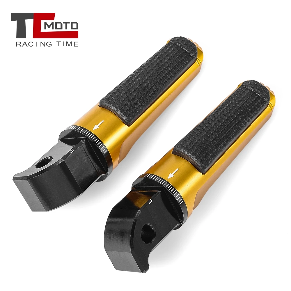 Motorcycle CNC Foot Pegs Rear Passenger Pedal For Yamaha XSR700 XSR900 XJR1300 YZF-R1 R1 MT07 MT09 MT-07 MT-09 R3 R25 FZ1