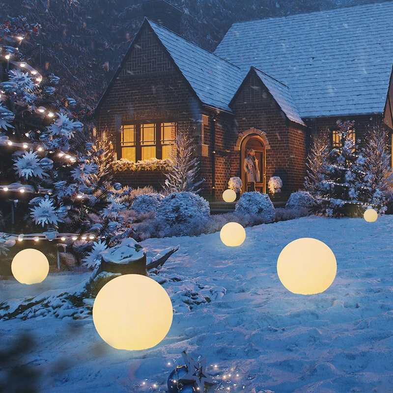 Luci per decorazioni natalizie luci da giardino per esterni luci per esterni festone Led Ball Light decorazioni per capodanno 2021 Decor