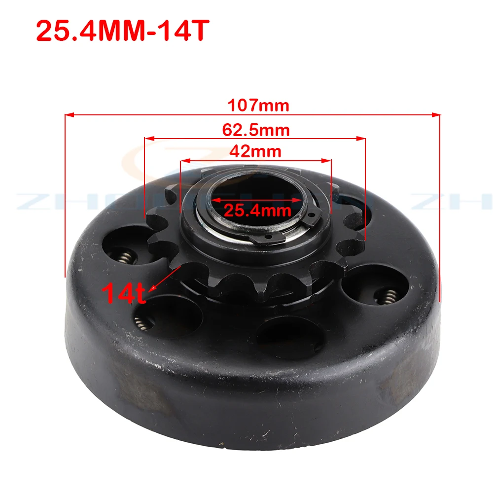 19mm 20mm zentrifugale automatische Kupplung 3/4 "10 \ 11 \ 12 \ 13 \ 14 \ 18 Zahn \ 35 \ Kette für Go-Kart-Fun-Kart-Minibike-Motor – Detail 12