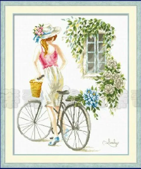 

110804 Homefun Cross Stitch Kits Package Greeting Needlework Counted Kits New Style Joy Sunday Kits Embroidery Hobby Diy Gift