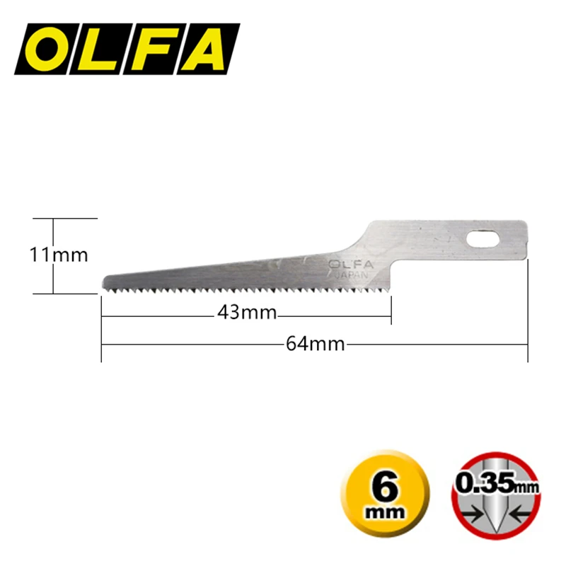 Japanese OLFA saw blade KB4-NS/3 model pen knife cutter for AK-4 LTD-09