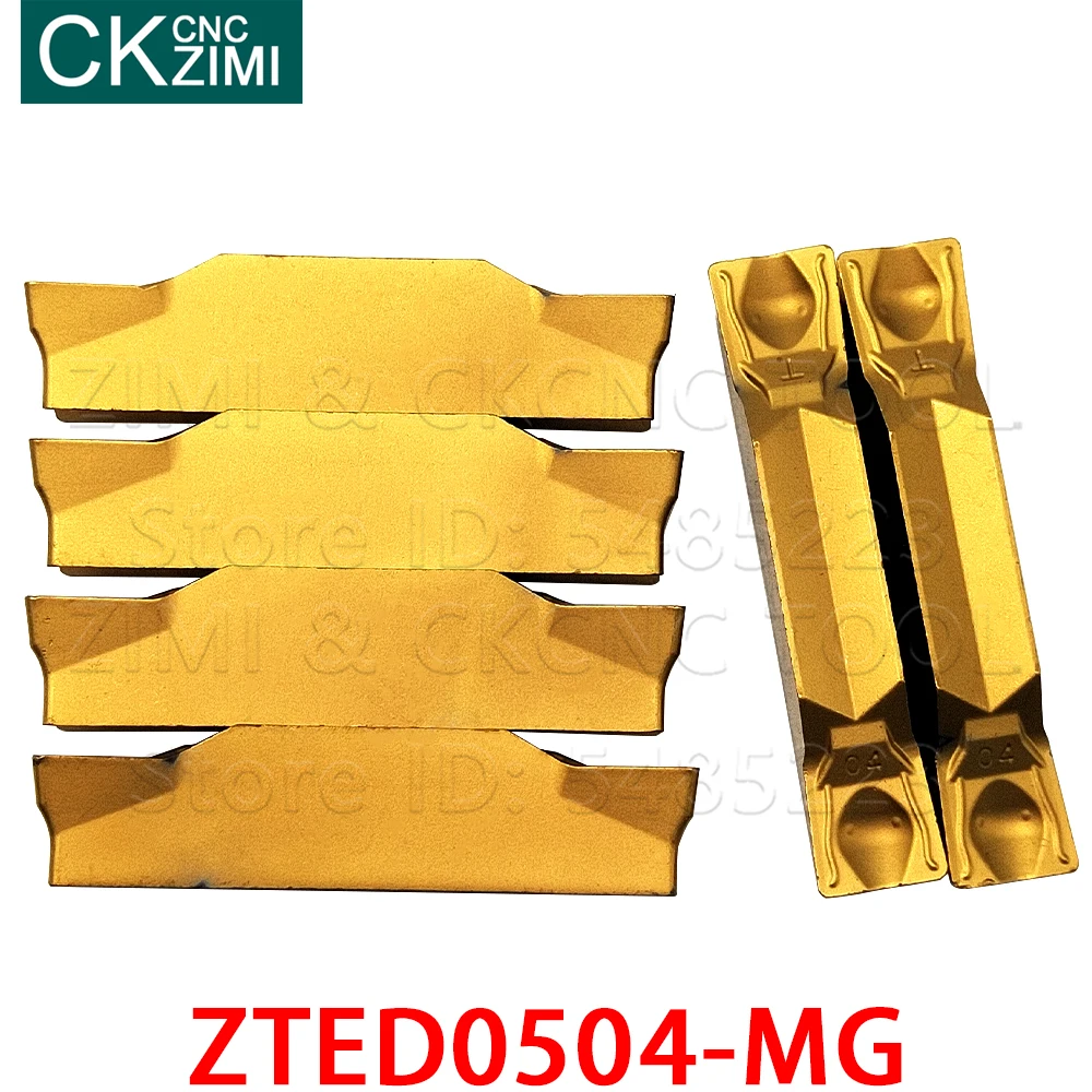 ZTED0504-MG ZTED-insertos de carburo de 0504 MG, herramientas de ranurado CNC de alta calidad, herramientas de torneado de corte para acero y acero inoxidable