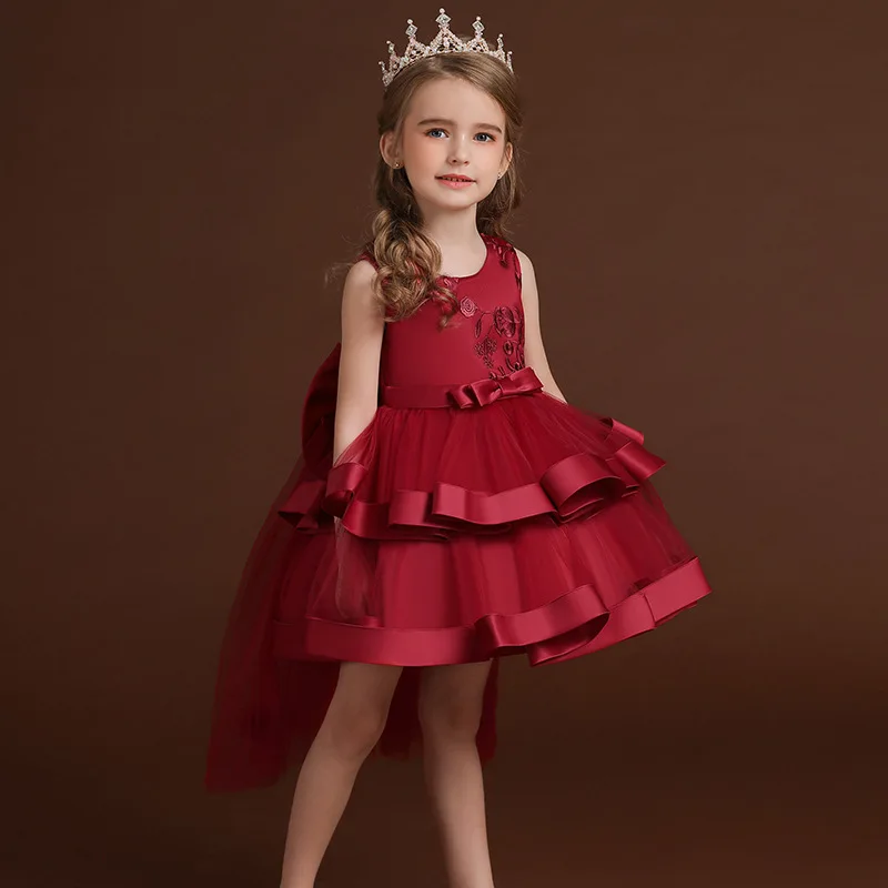 2-10Yrs Girls Dress Kids Wedding Dresses for Girls Formal Performance Gown Birthday Party 2021 Christmas Dress Baby Clothes