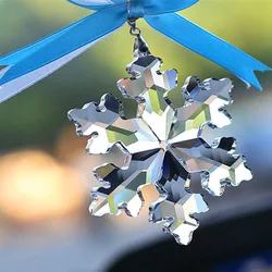 1PC Top Quality 80*220mm Sparkle Multicolor K9 Crystal Snowflakes Ornaments Window Suncatcher For Wedding Party Home Deocration