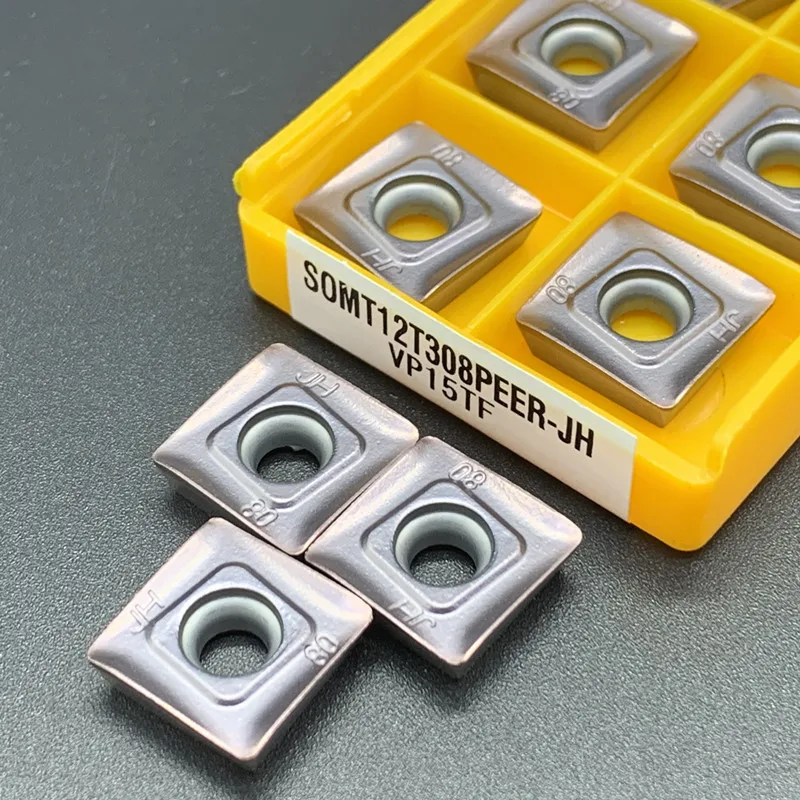 Инструмент для токарной обработки, 10 шт., Φ VP15TF, cnc токарный Кард, вставка, индексируемый SOMT12, токарный инструмент s, фрезерные режущие инструменты