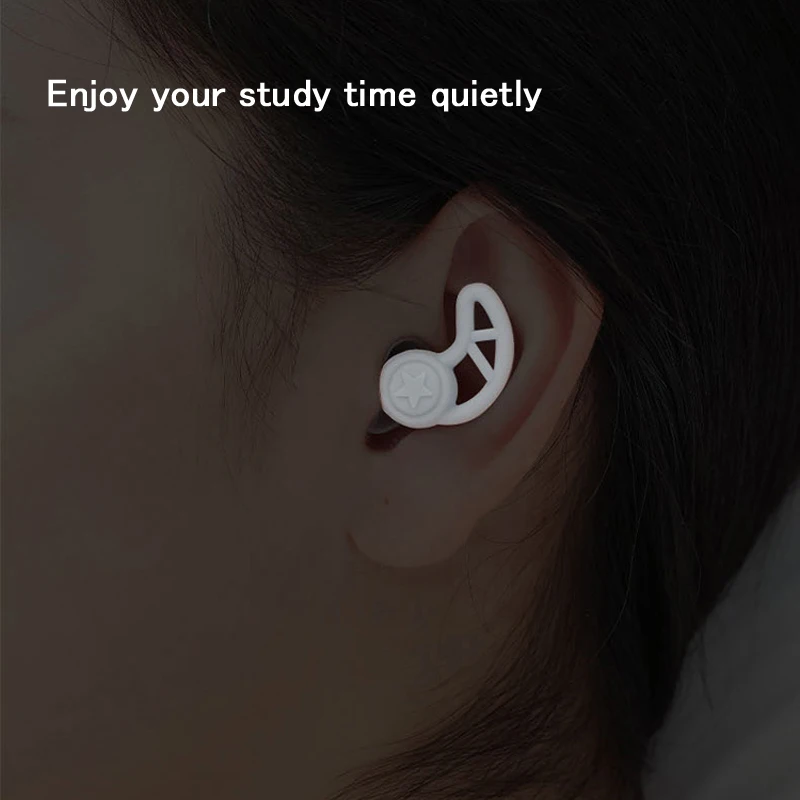 Earplugs Noise Canceling Sleep Earplug Protection Reduction For Plug Foam Sleeping Music Tapones Oido Ruido Silicone Ear Plugs