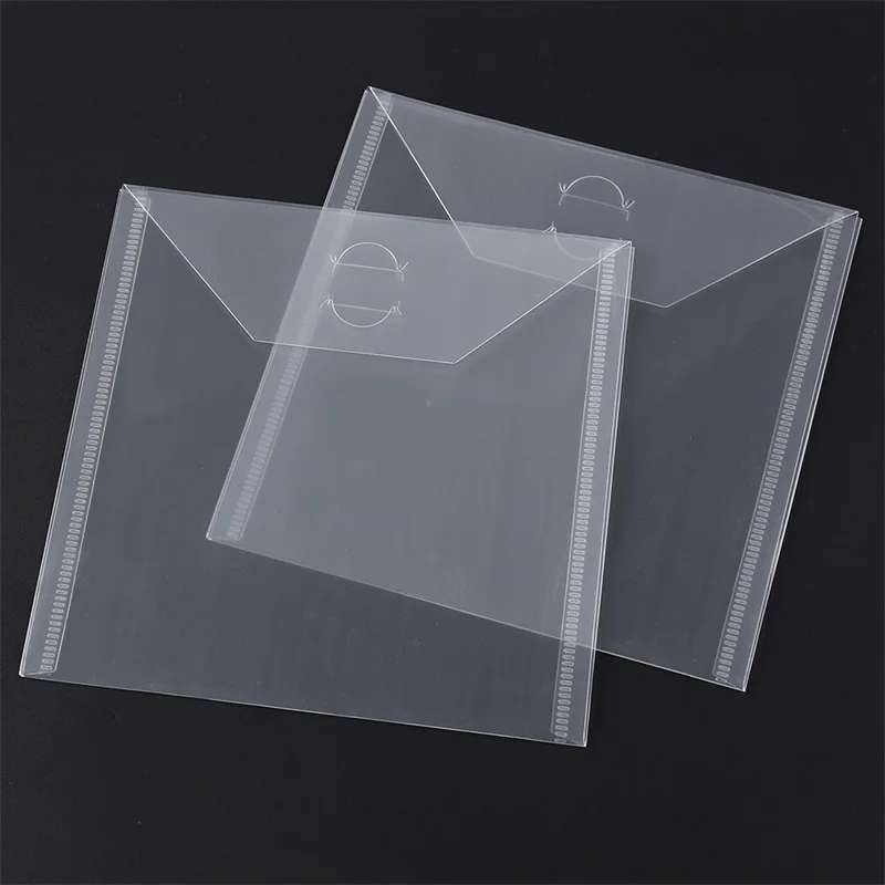 10pcs 6.4x6.4inch Plastic Folder Storaging Bags for Patterned Papers Pack Cutting Dies Organizer Holder Transparent Storage Bags