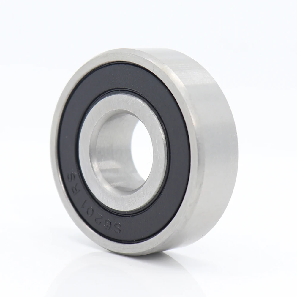 Bearings 6200RS 6201RS 6202RS ( 1 PC) 440C Stainless Steel Rings With Si3N4 Ceramic Balls Bearing S6200 S6201 S6202