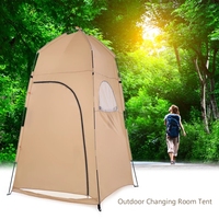 Portable Beach Shower Toilet Changing Tent Sun Rain Shelter Privacy Shelter Tent with Window for Outdoor Camping Bathroom