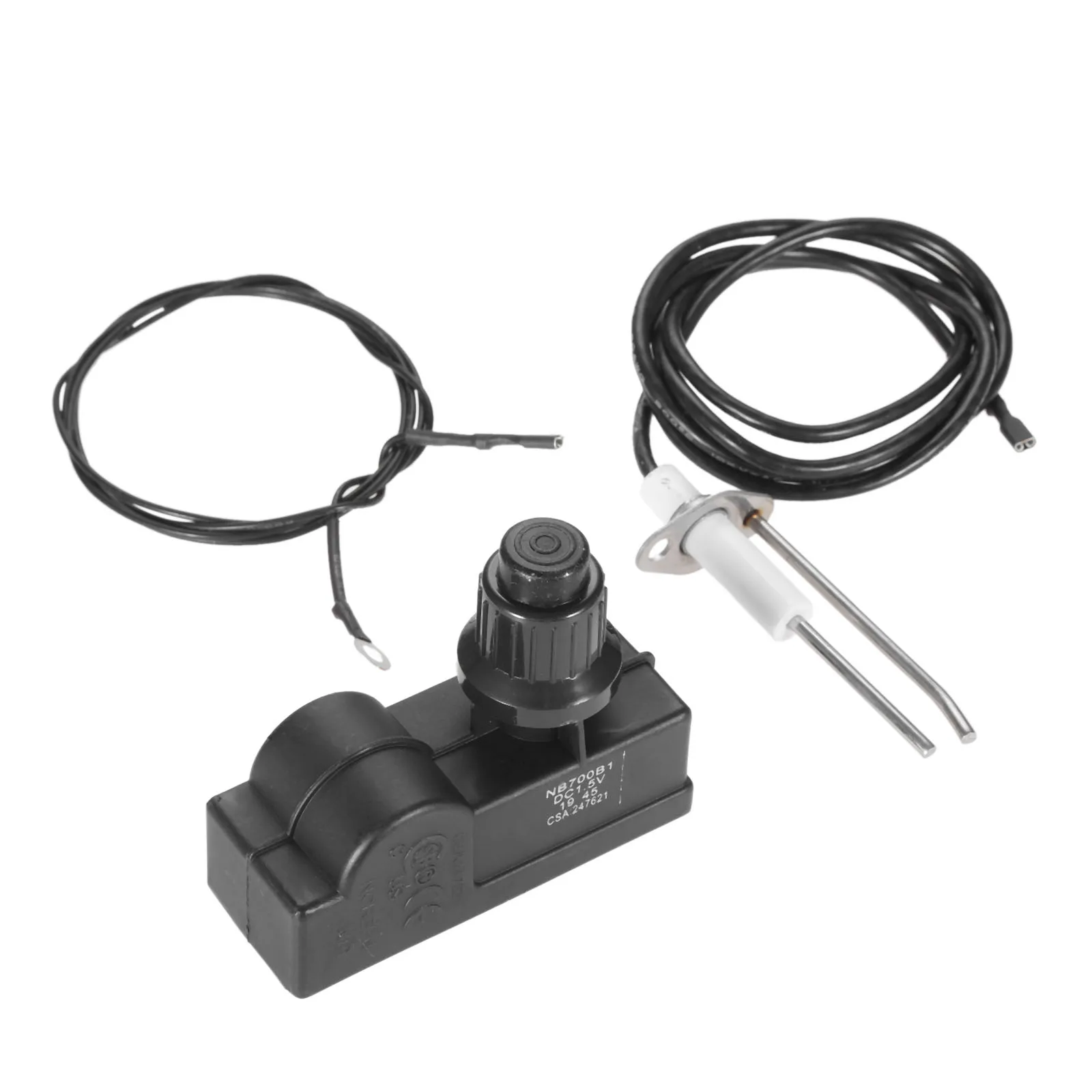 Kit de montaje para botón de arranque de 36 pulgadas, sistema de quemador de Gas, calentador de propano BTUs 150.000, con 2 salidas y cable de tierra
